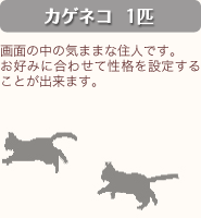 カゲネコ 1匹