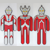 Magnet hook Ultraman/Ultra seven/Ultraman Taro